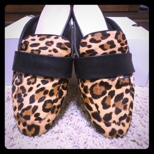 Aldo Leopard Print Mules